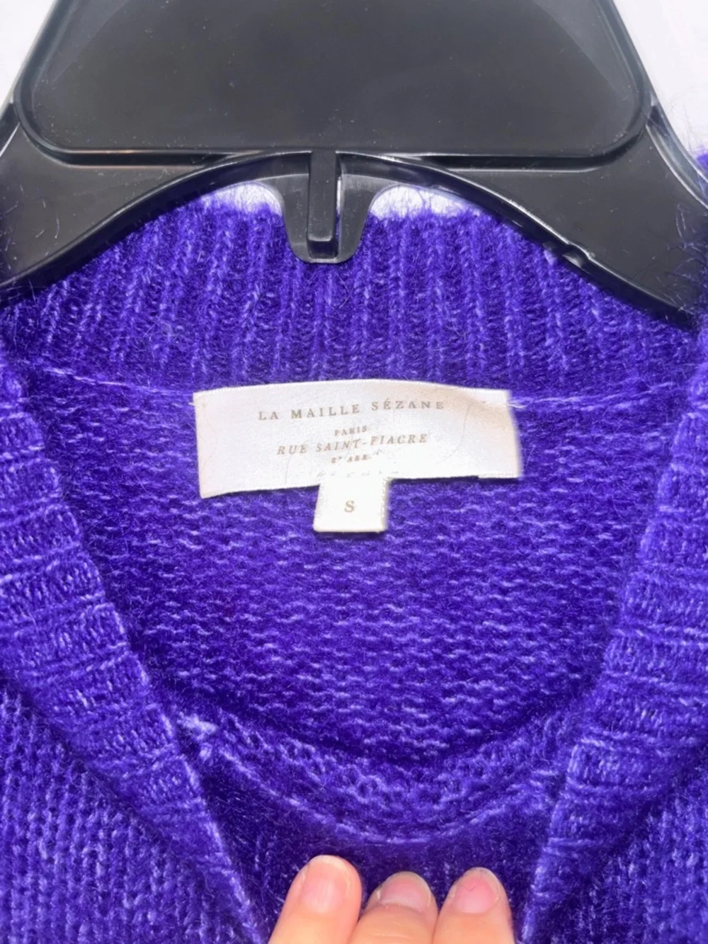 Sezane Purple Floral Sweater - Picture 3 of 6